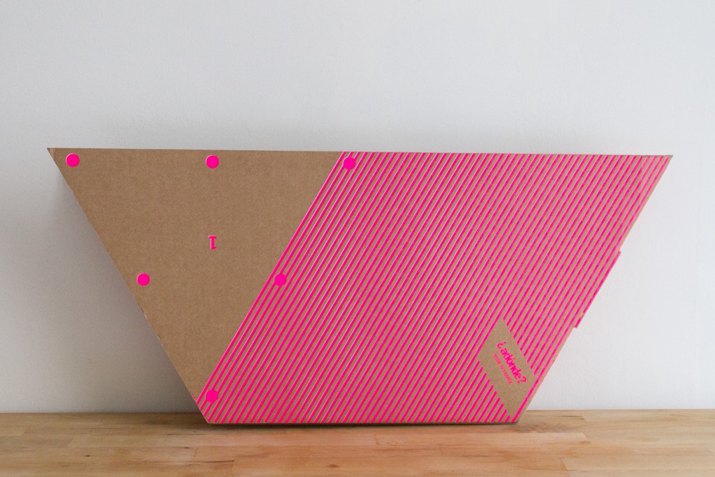 Corbeille polygone en carton Adonde design made in France
